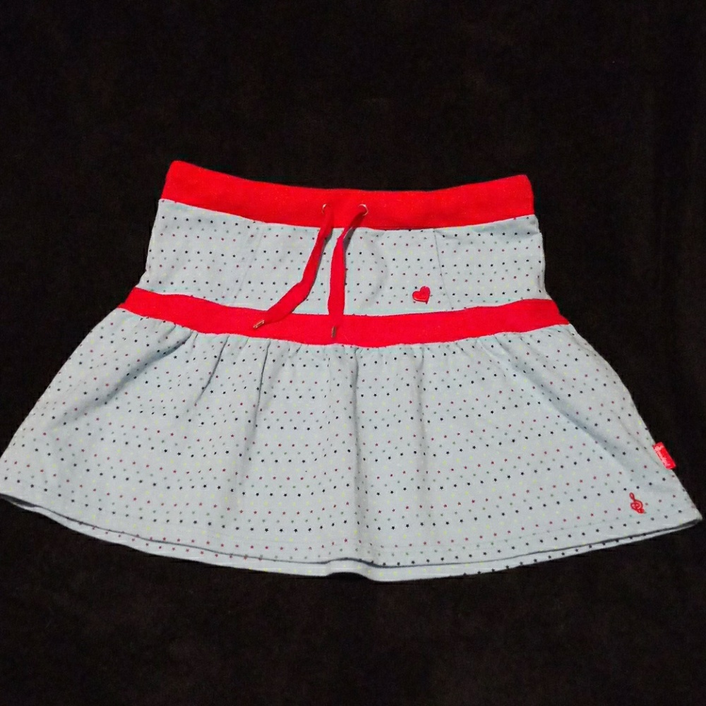 Blue rainbow star skater skirt